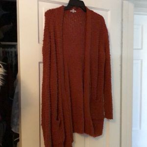 Urban Outfitters Orange Cardigan
